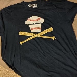 Johnny Cupcakes baseball inspired shirt XL